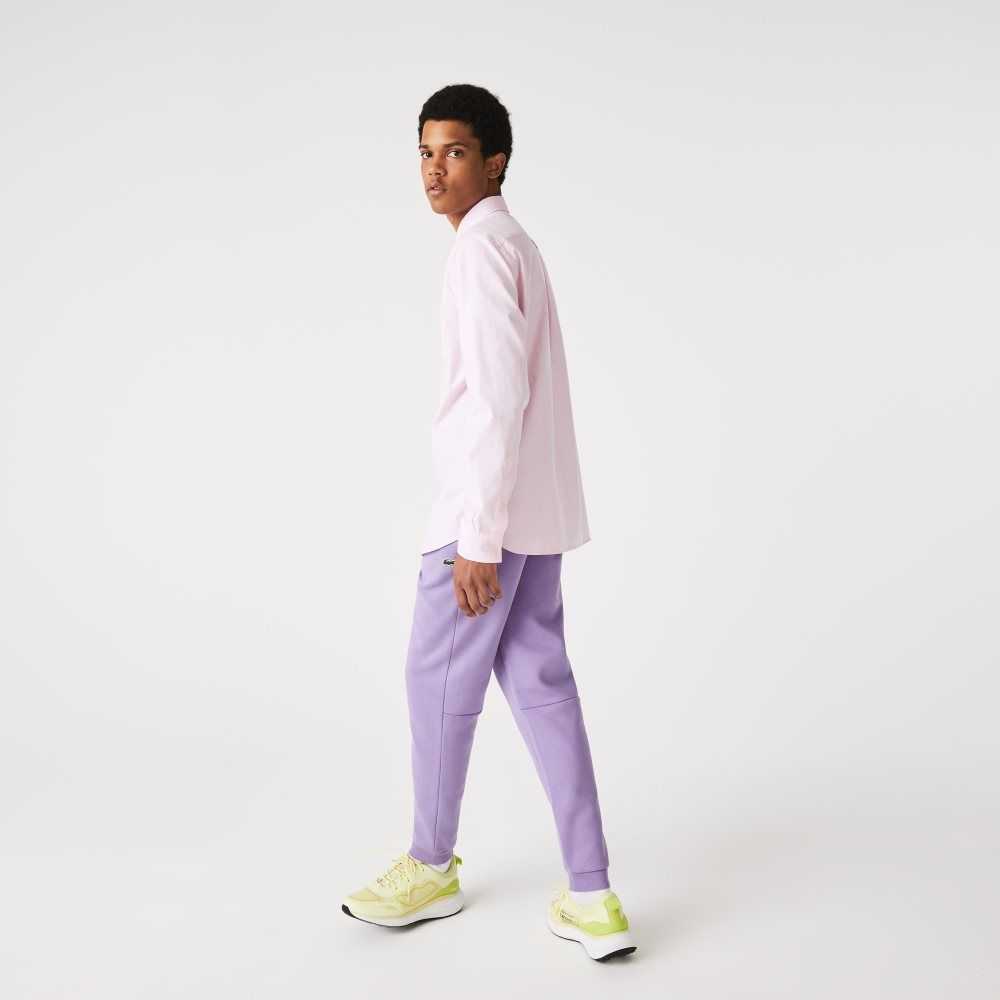 Lacoste Tapered Fit Fleece Trackpants Purple | RGM-109832