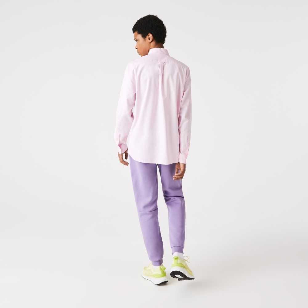 Lacoste Tapered Fit Fleece Trackpants Purple | RGM-109832