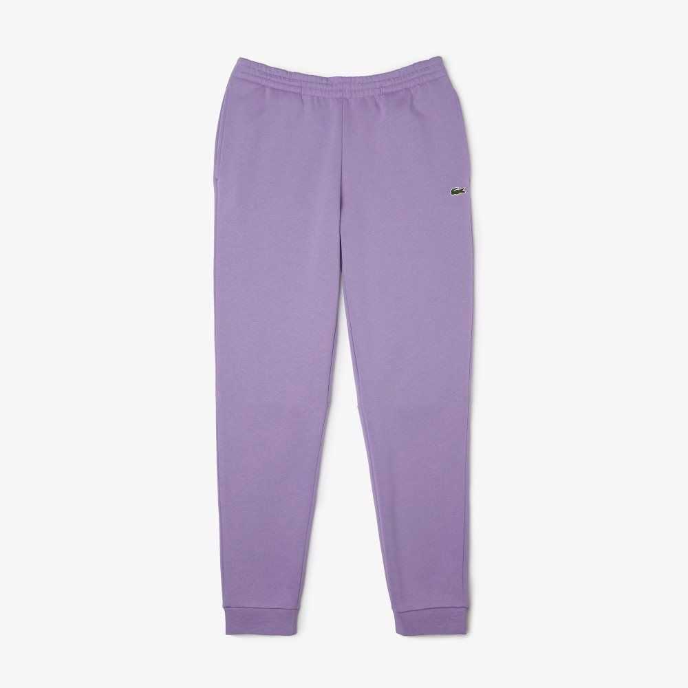 Lacoste Tapered Fit Fleece Trackpants Purple | RGM-109832