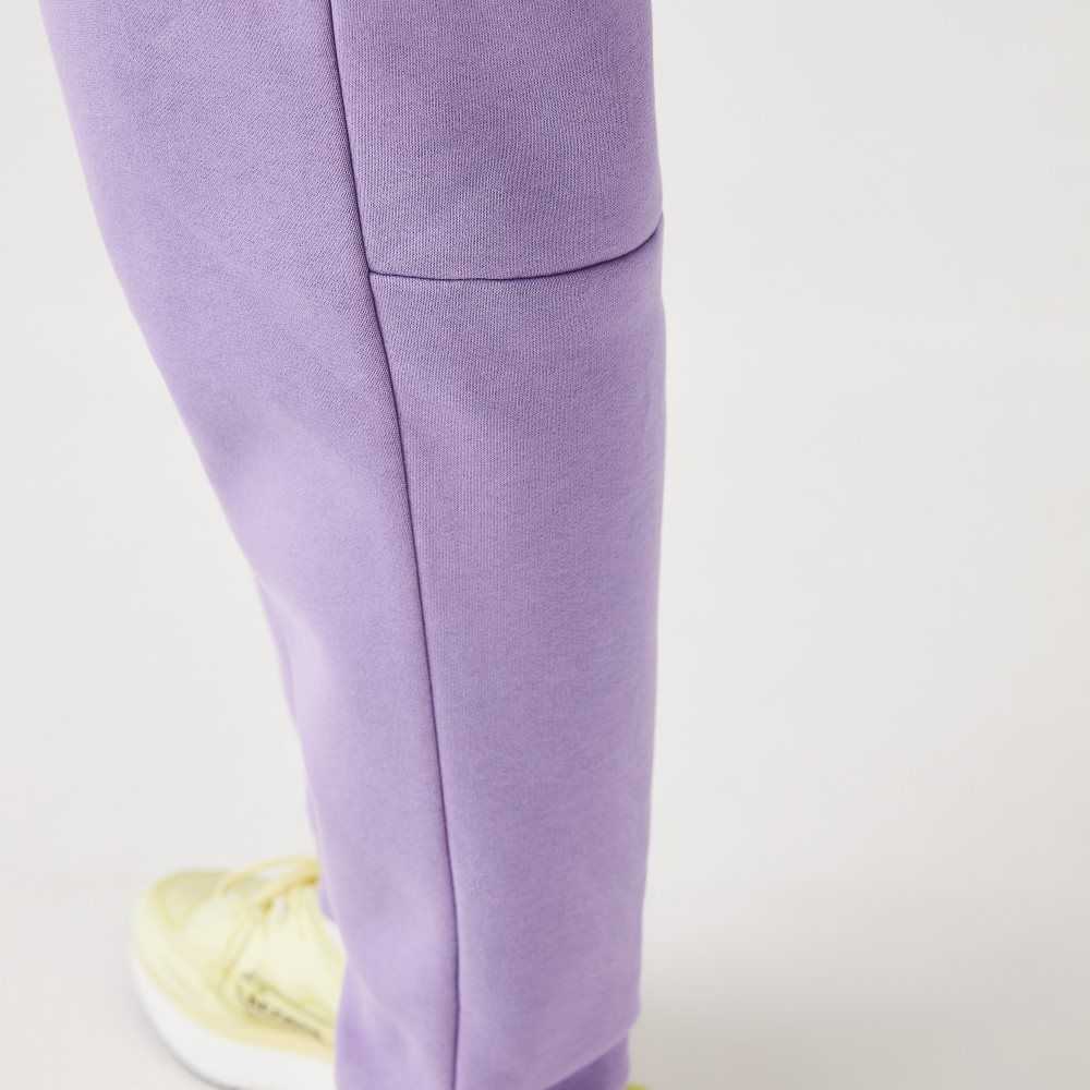 Lacoste Tapered Fit Fleece Trackpants Purple | RGM-109832