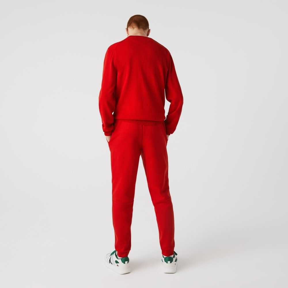 Lacoste Tapered Fit Fleece Trackpants Red | FXS-962450