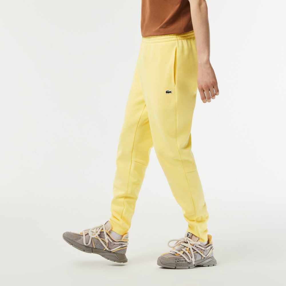 Lacoste Tapered Fit Fleece Trackpants Yellow | CYG-916385