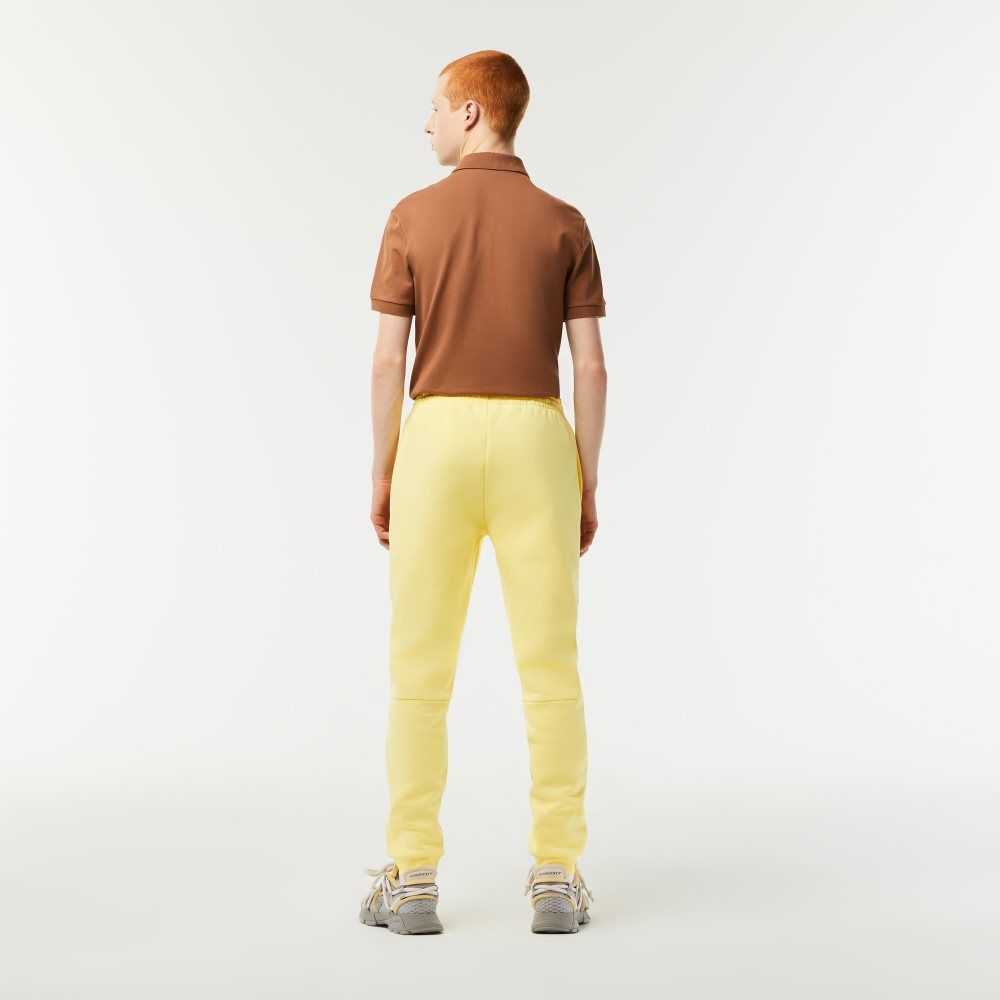 Lacoste Tapered Fit Fleece Trackpants Yellow | CYG-916385