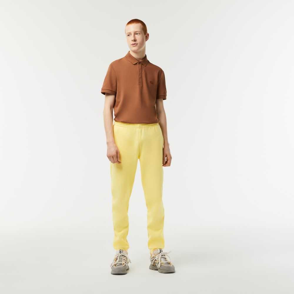 Lacoste Tapered Fit Fleece Trackpants Yellow | CYG-916385