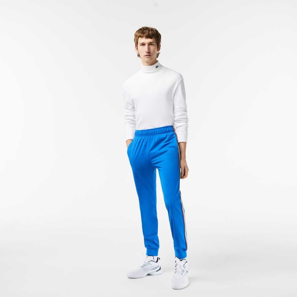 Lacoste Tennis Abrasion-Resistant Track Pants Blue | PNY-426501