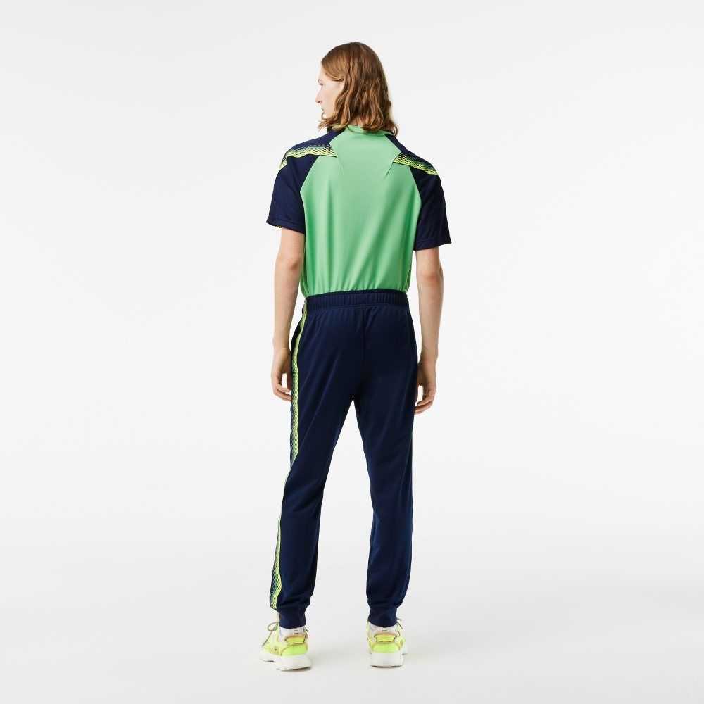 Lacoste Tennis Abrasion-Resistant Track Pants Navy Blue | VPN-527914