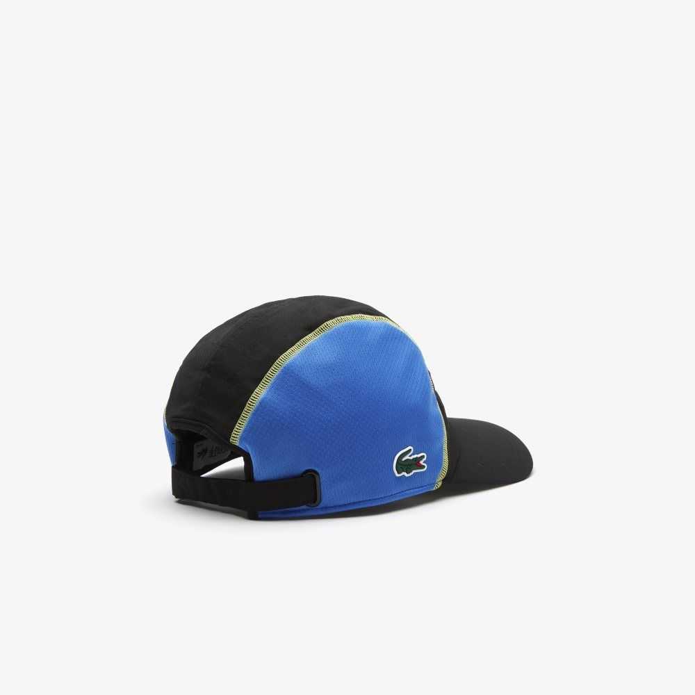 Lacoste Tennis Mesh Panel Cap Black / Blue / Yellow | VNS-687095