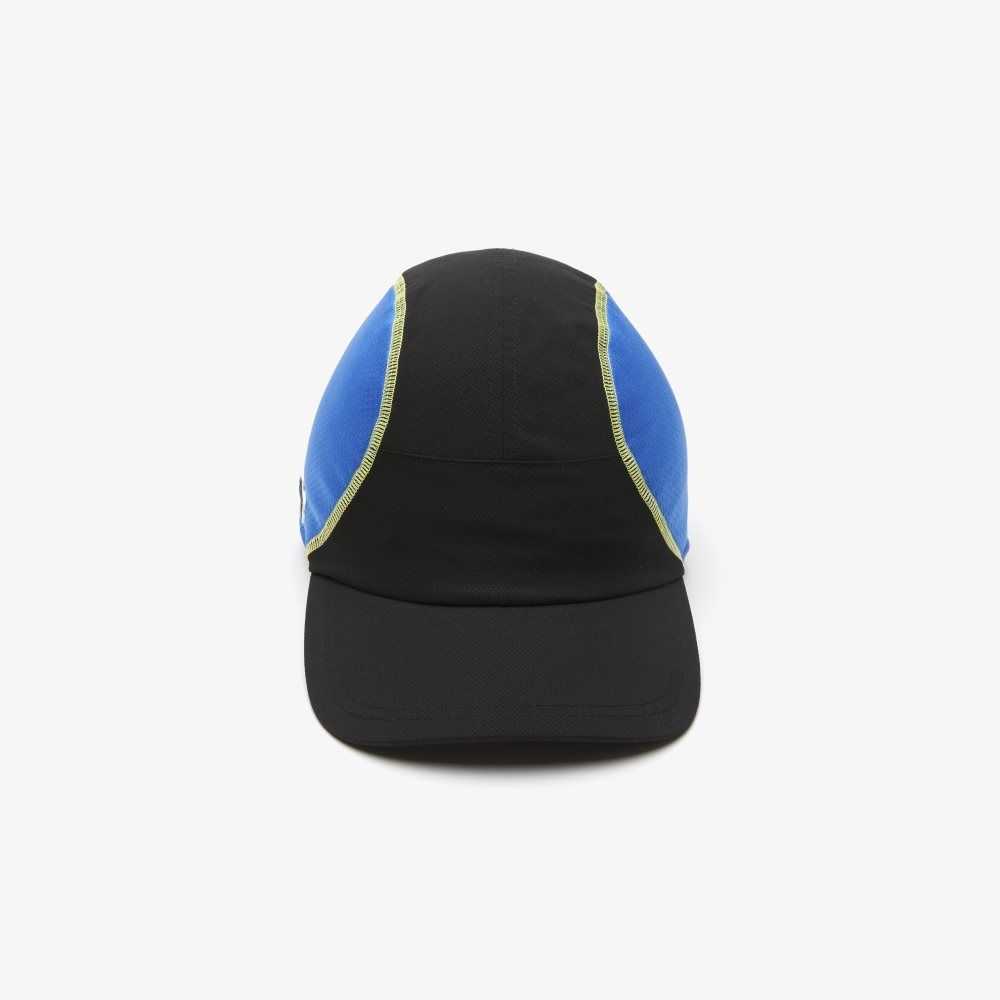 Lacoste Tennis Mesh Panel Cap Black / Blue / Yellow | VNS-687095