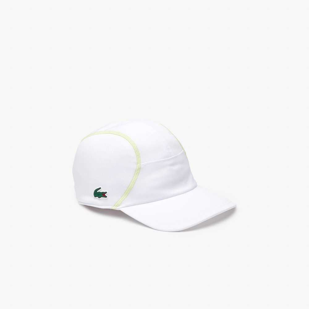 Lacoste Tennis Mesh Panel Cap White / Yellow | RLO-251689