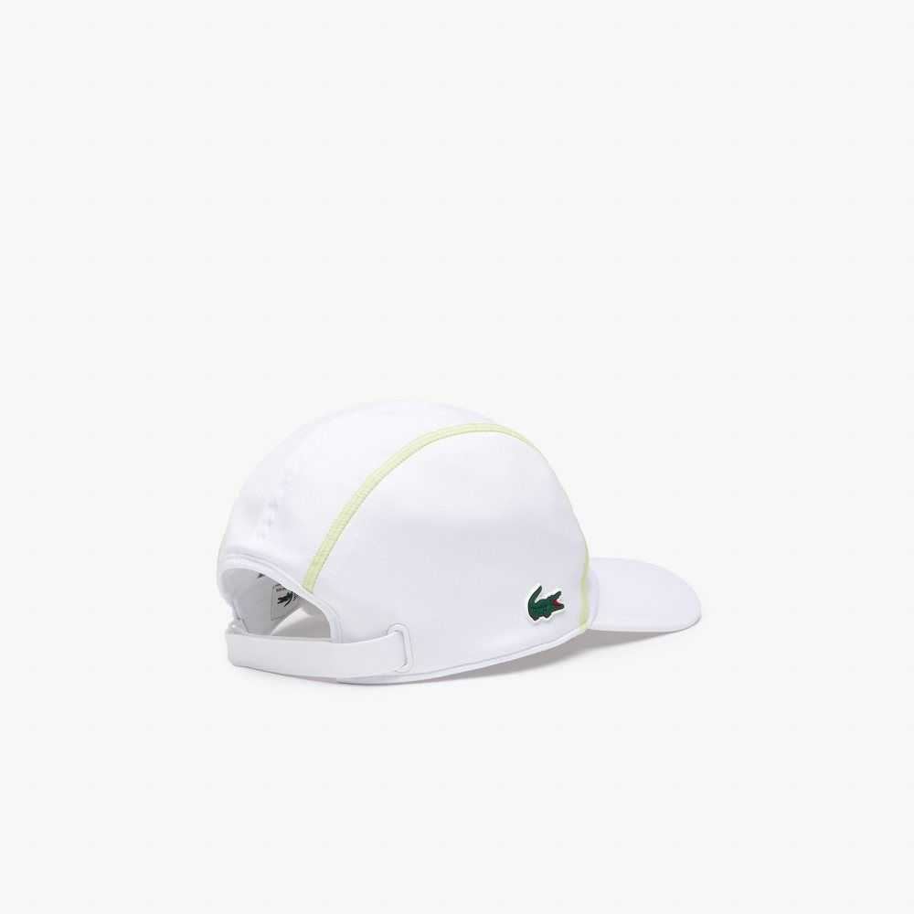 Lacoste Tennis Mesh Panel Cap White / Yellow | RLO-251689