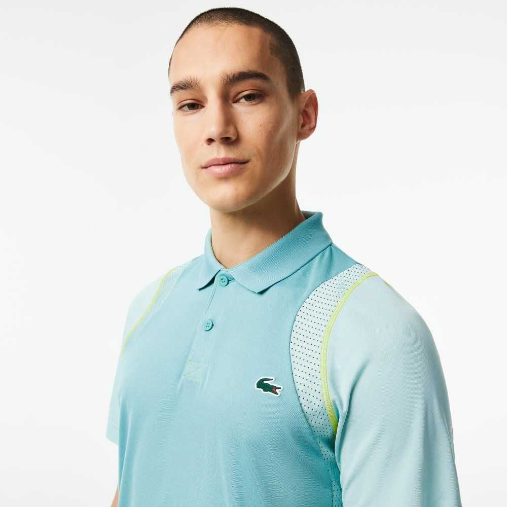 Lacoste Tennis Recycled Polyester Polo Shirt Mint | PJU-728360