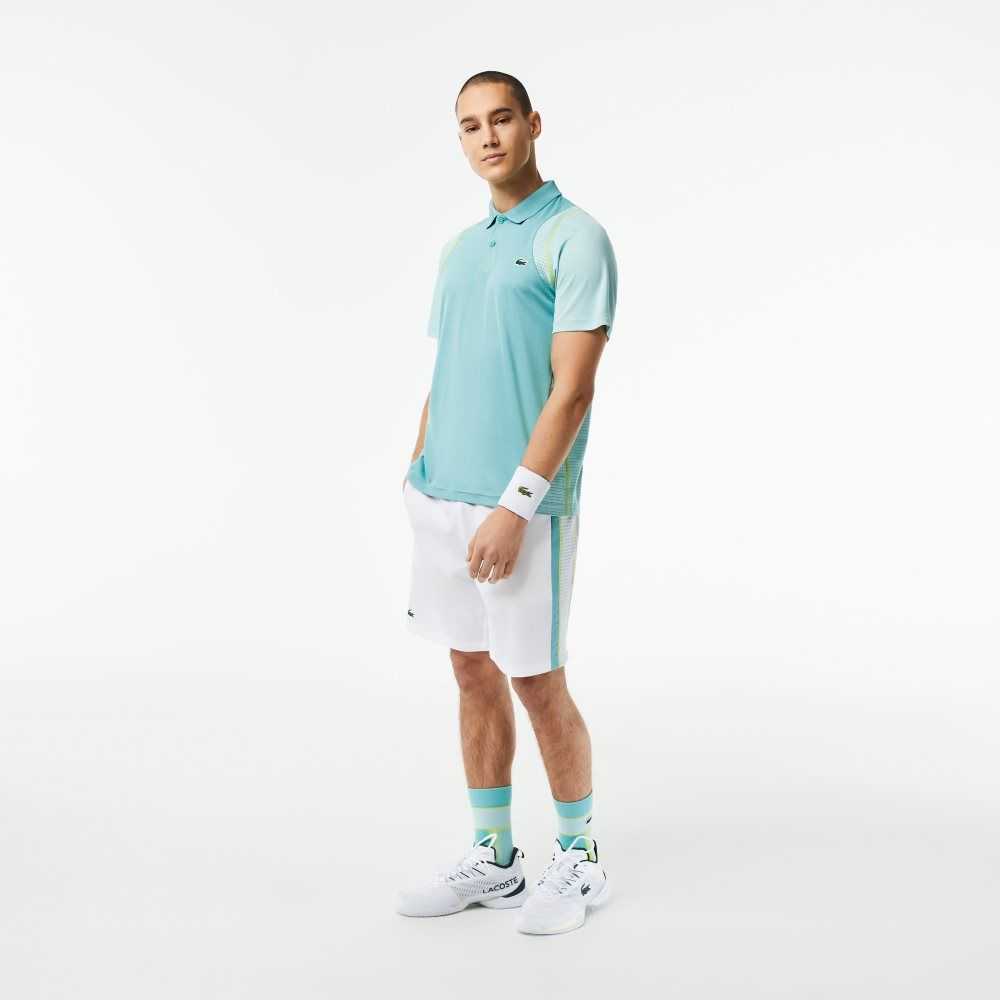 Lacoste Tennis Recycled Polyester Polo Shirt Mint | PJU-728360