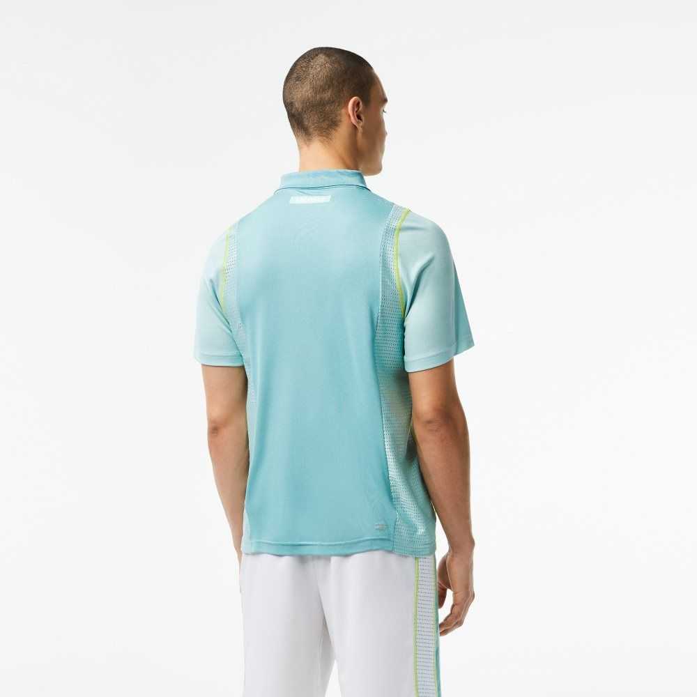 Lacoste Tennis Recycled Polyester Polo Shirt Mint | PJU-728360