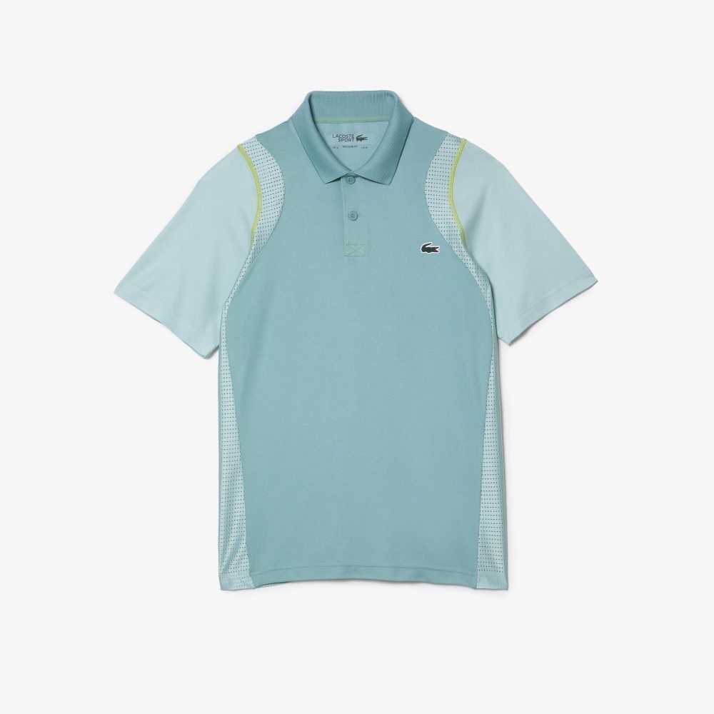 Lacoste Tennis Recycled Polyester Polo Shirt Mint | PJU-728360