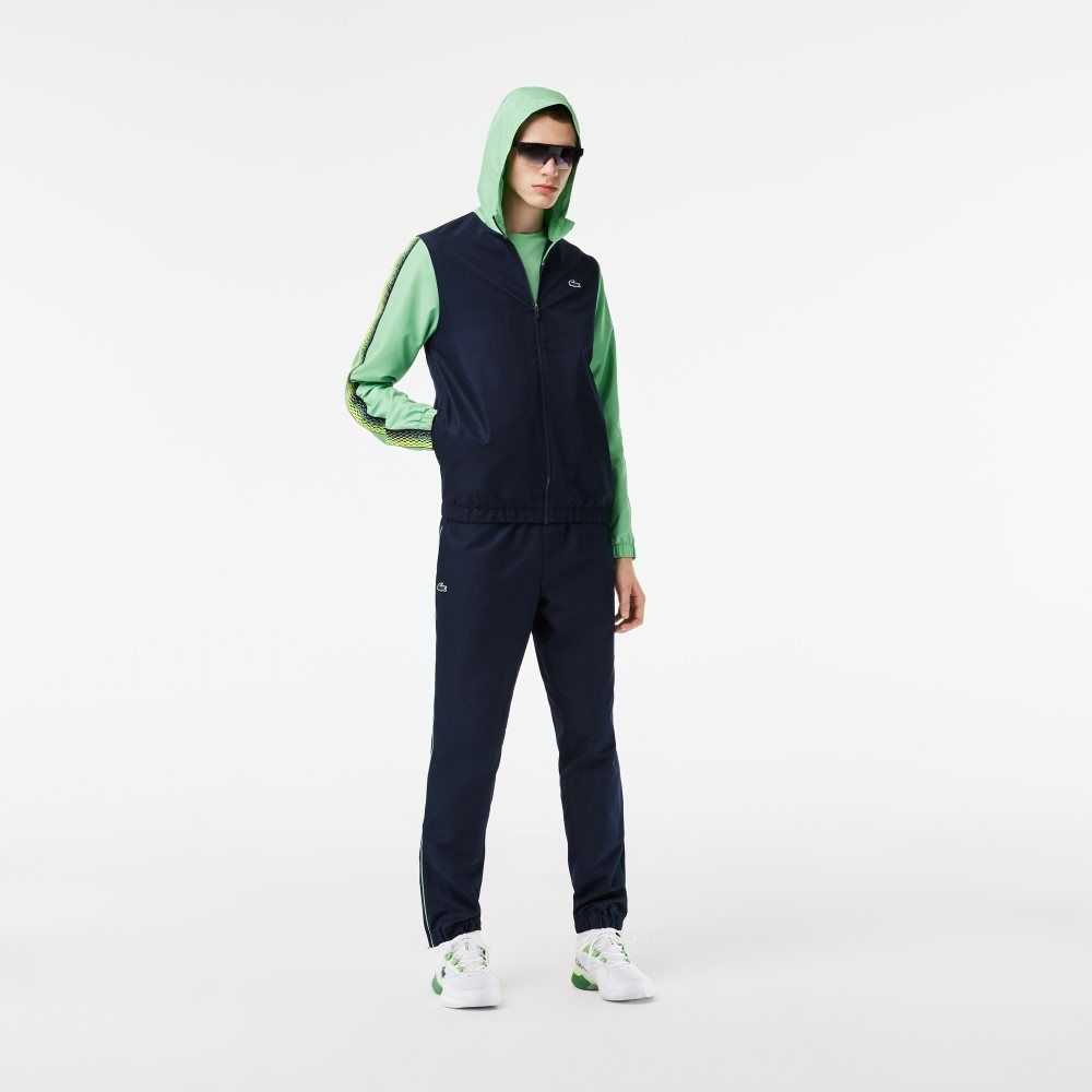 Lacoste Tennis Regular Fit Jogger Set Navy Blue / Green / Navy Blue / Green | XVD-312697