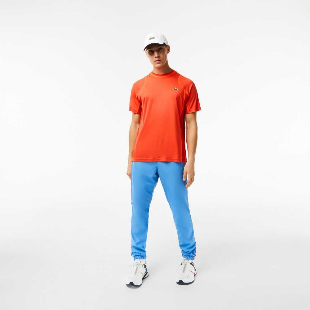 Lacoste Tennis T-Shirt in Tear Resistant Pique Orange / Red / Orange | ROY-591746