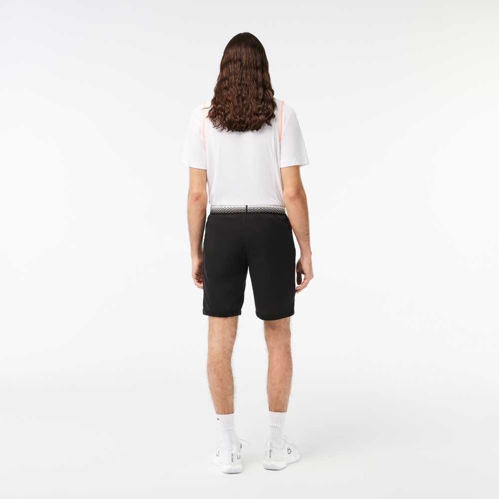 Lacoste Tennis x Daniil Medvedev Mesh Shorts Black | QTX-154607