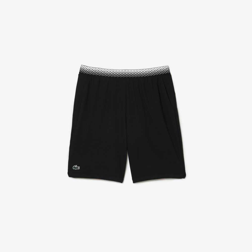 Lacoste Tennis x Daniil Medvedev Mesh Shorts Black | QTX-154607