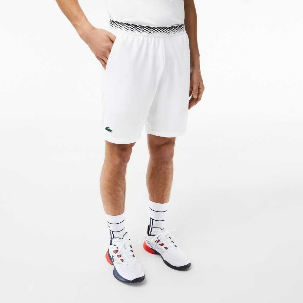 Lacoste Tennis x Daniil Medvedev Mesh Shorts White | QVG-213456