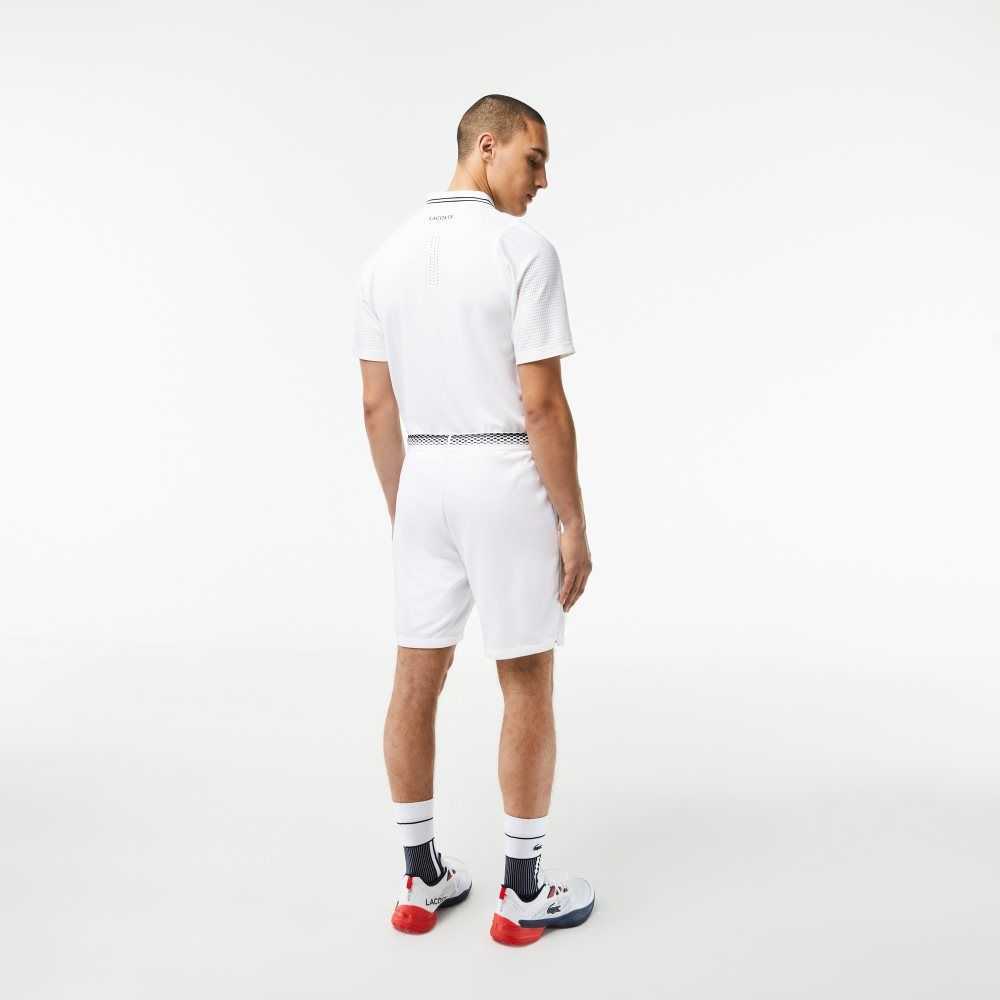 Lacoste Tennis x Daniil Medvedev Mesh Shorts White | QVG-213456