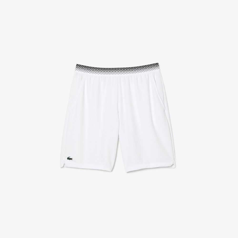 Lacoste Tennis x Daniil Medvedev Mesh Shorts White | QVG-213456