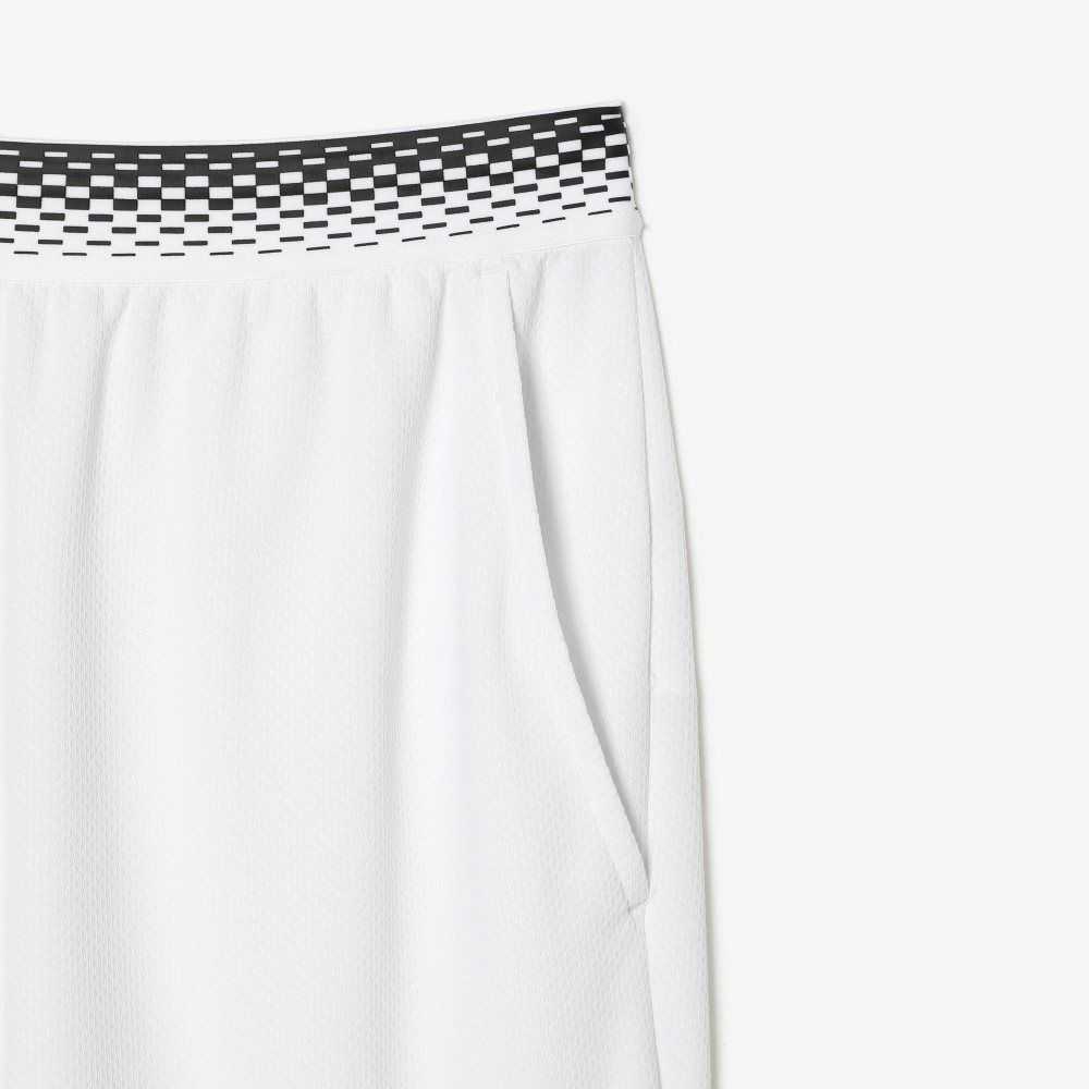 Lacoste Tennis x Daniil Medvedev Mesh Shorts White | QVG-213456