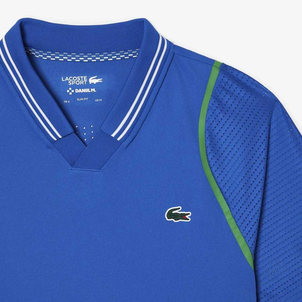 Lacoste Tennis x Daniil Medvedev Polo Blue | OCF-632904