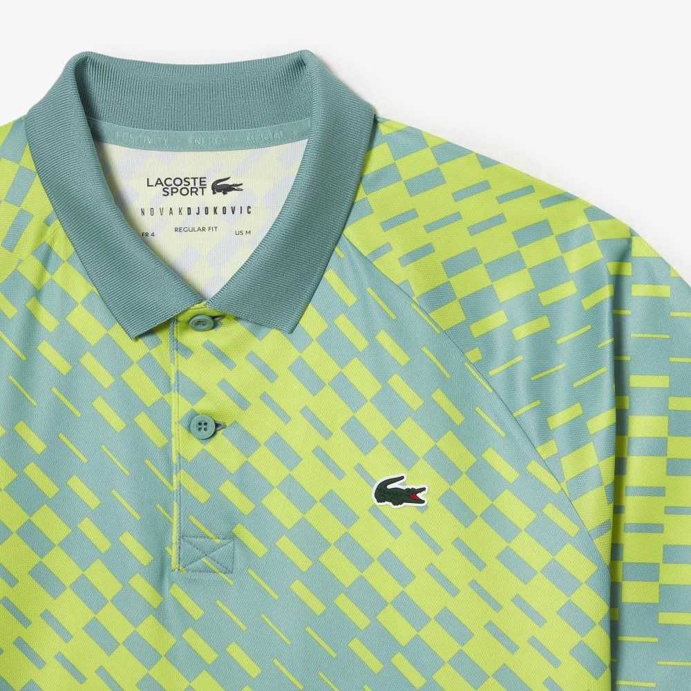 Lacoste Tennis x Novak Djokovic Fan Version Polo Mint | CKU-820479