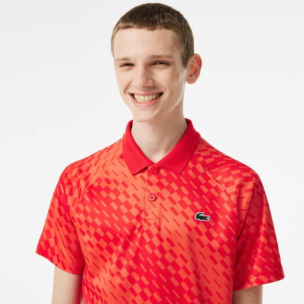 Lacoste Tennis x Novak Djokovic Fan Version Polo Red / Orange | DEA-648052