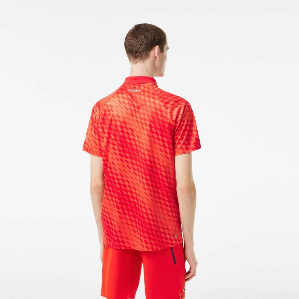 Lacoste Tennis x Novak Djokovic Fan Version Polo Red / Orange | DEA-648052