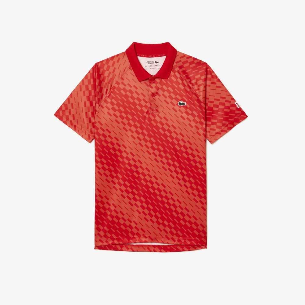 Lacoste Tennis x Novak Djokovic Fan Version Polo Red / Orange | DEA-648052