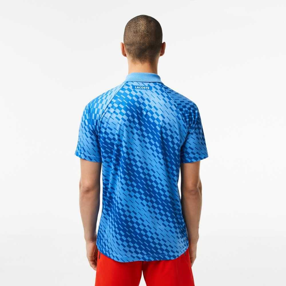 Lacoste Tennis x Novak Djokovic Fan Version Polo Blue | DQI-389041