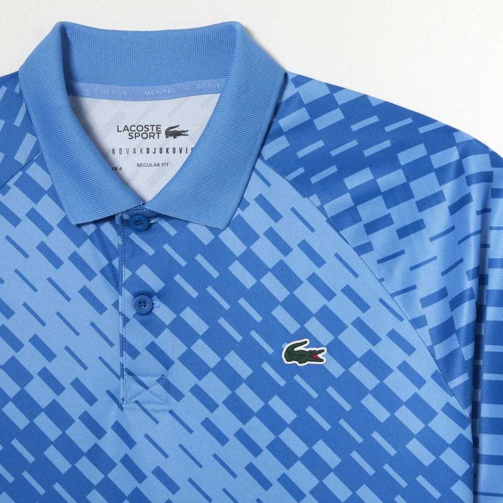 Lacoste Tennis x Novak Djokovic Fan Version Polo Blue | DQI-389041