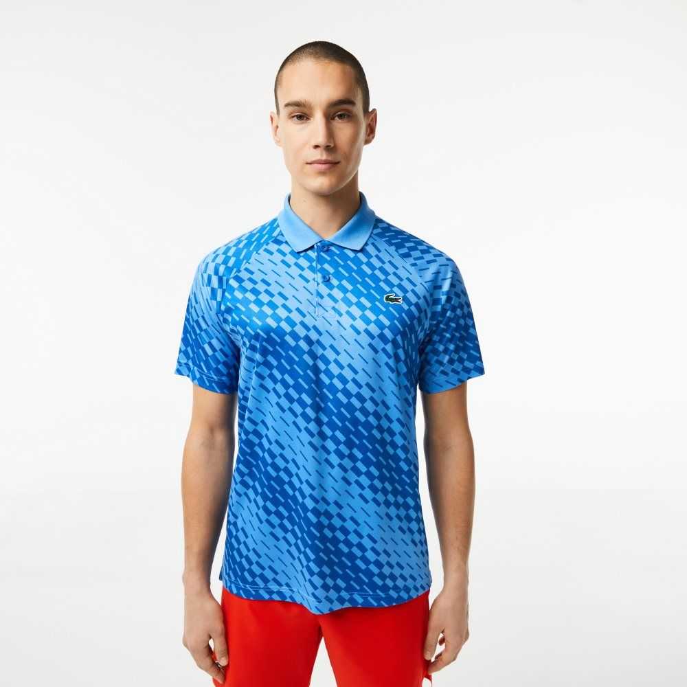 Lacoste Tennis x Novak Djokovic Fan Version Polo Blue | DQI-389041