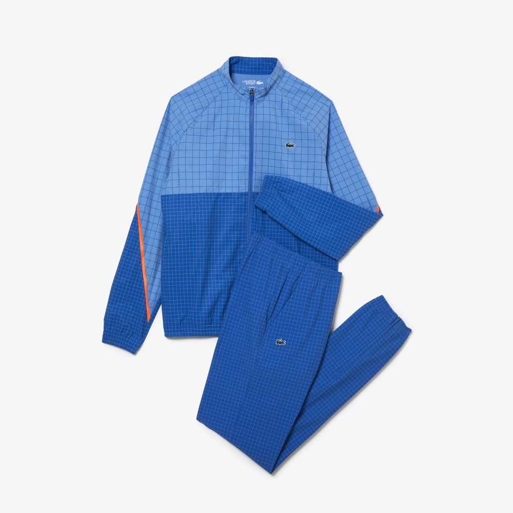 Lacoste Tennis x Novak Djokovic Jogger Set Blue | QRS-095318