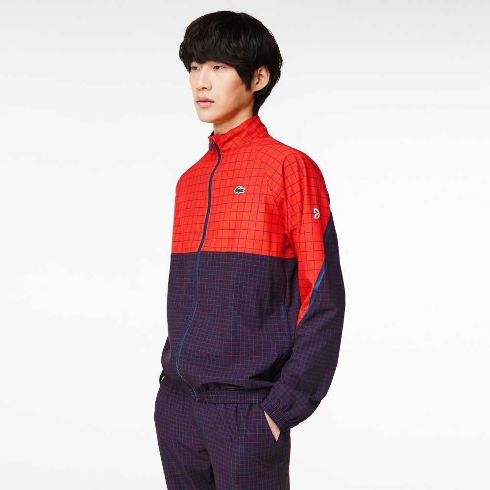 Lacoste Tennis x Novak Djokovic Jogger Set Red / Navy Blue | WVZ-807432