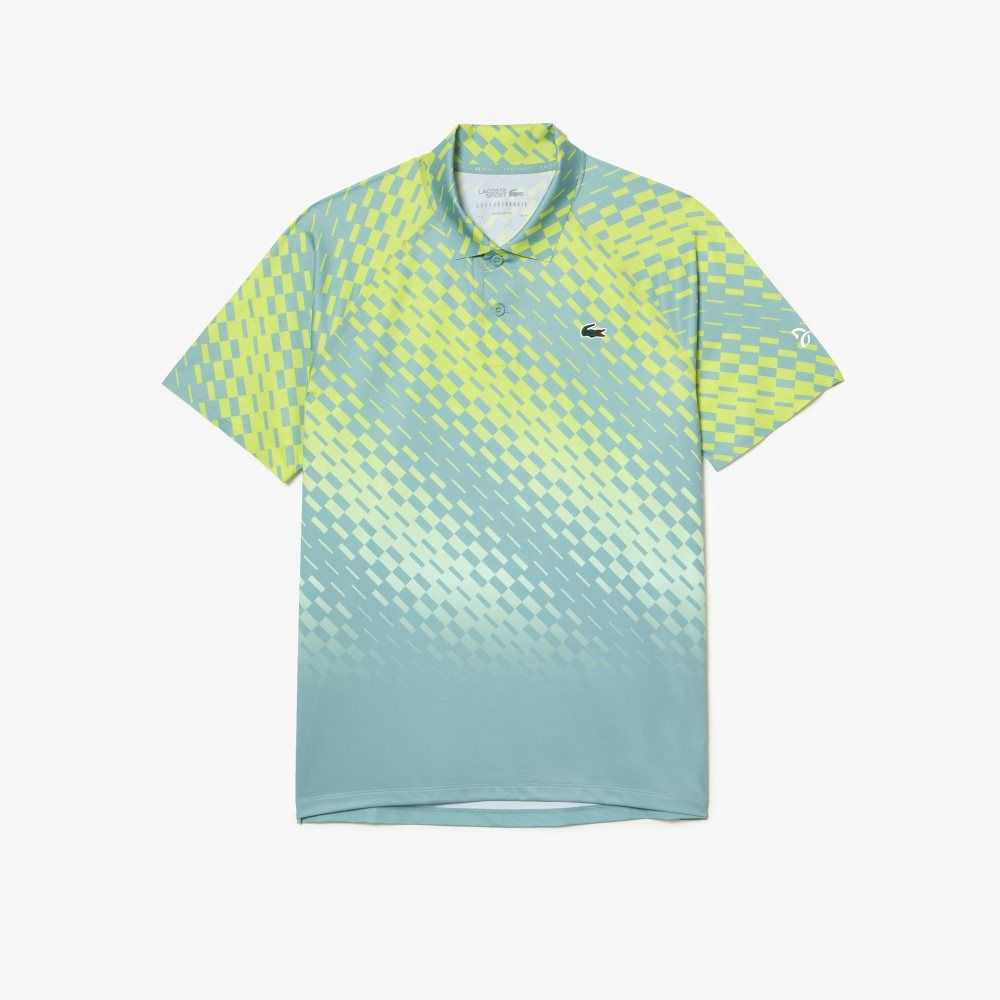 Lacoste Tennis x Novak Djokovic Player Version Polo Green / Yellow / Light Green | WKI-573418