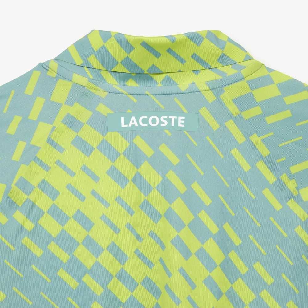 Lacoste Tennis x Novak Djokovic Player Version Polo Green / Yellow / Light Green | WKI-573418