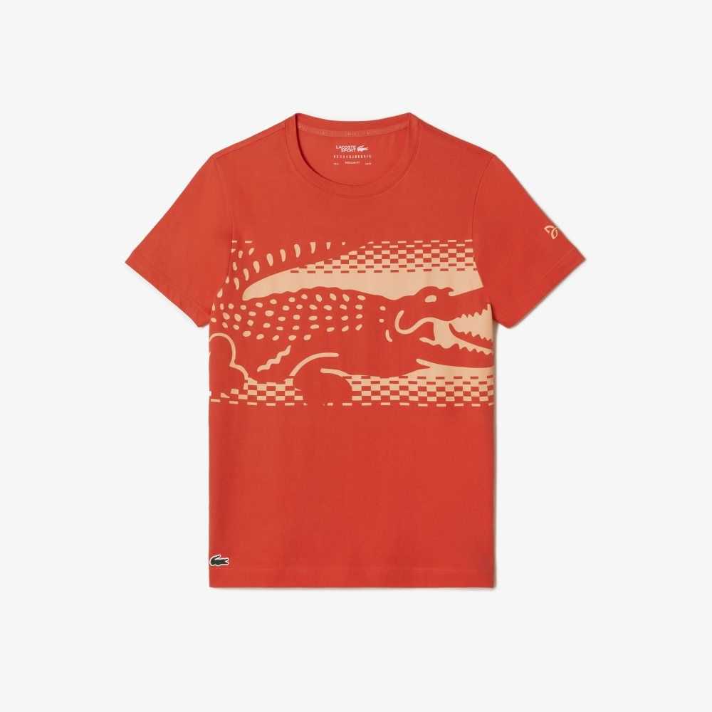 Lacoste Tennis x Novak Djokovic T-Shirt Orange | BID-340765