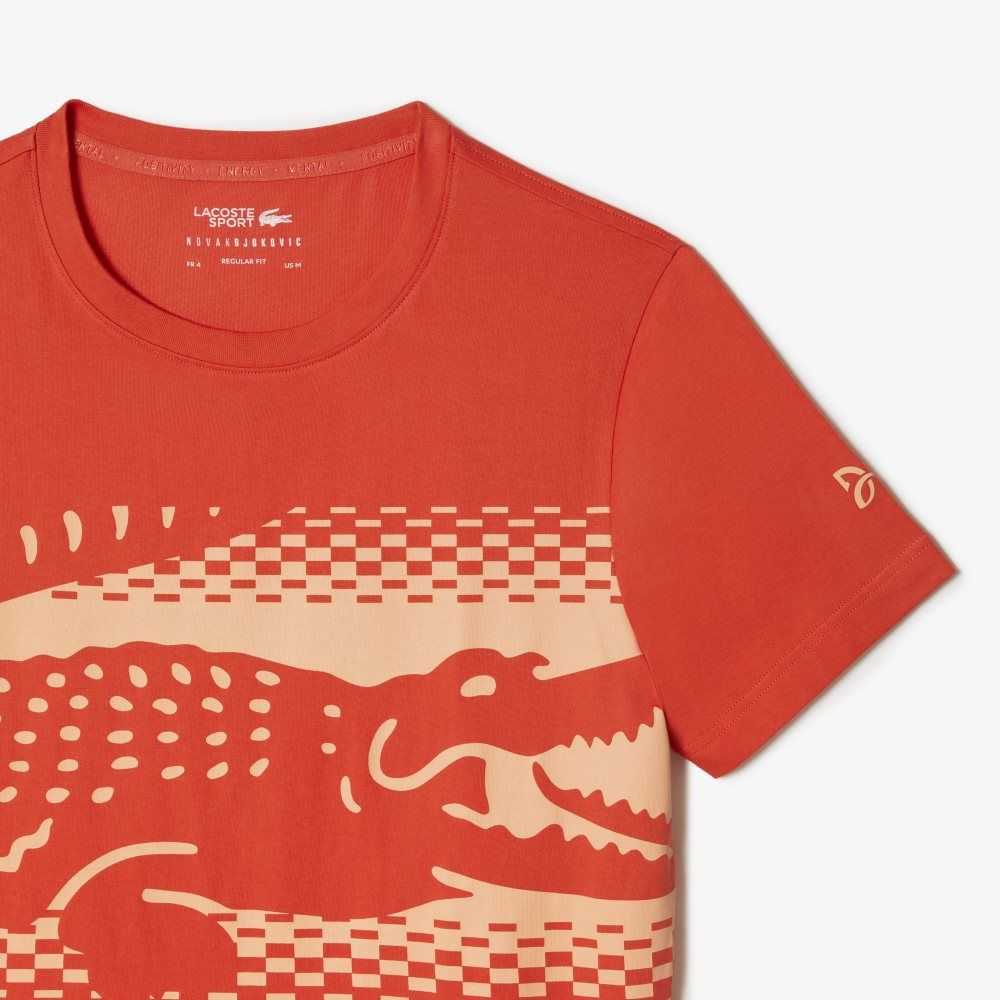 Lacoste Tennis x Novak Djokovic T-Shirt Orange | BID-340765