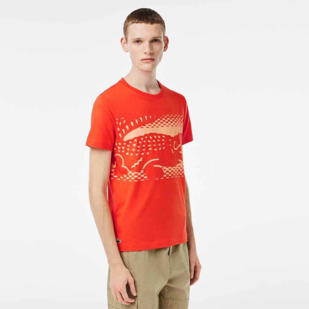 Lacoste Tennis x Novak Djokovic T-Shirt Orange | BID-340765