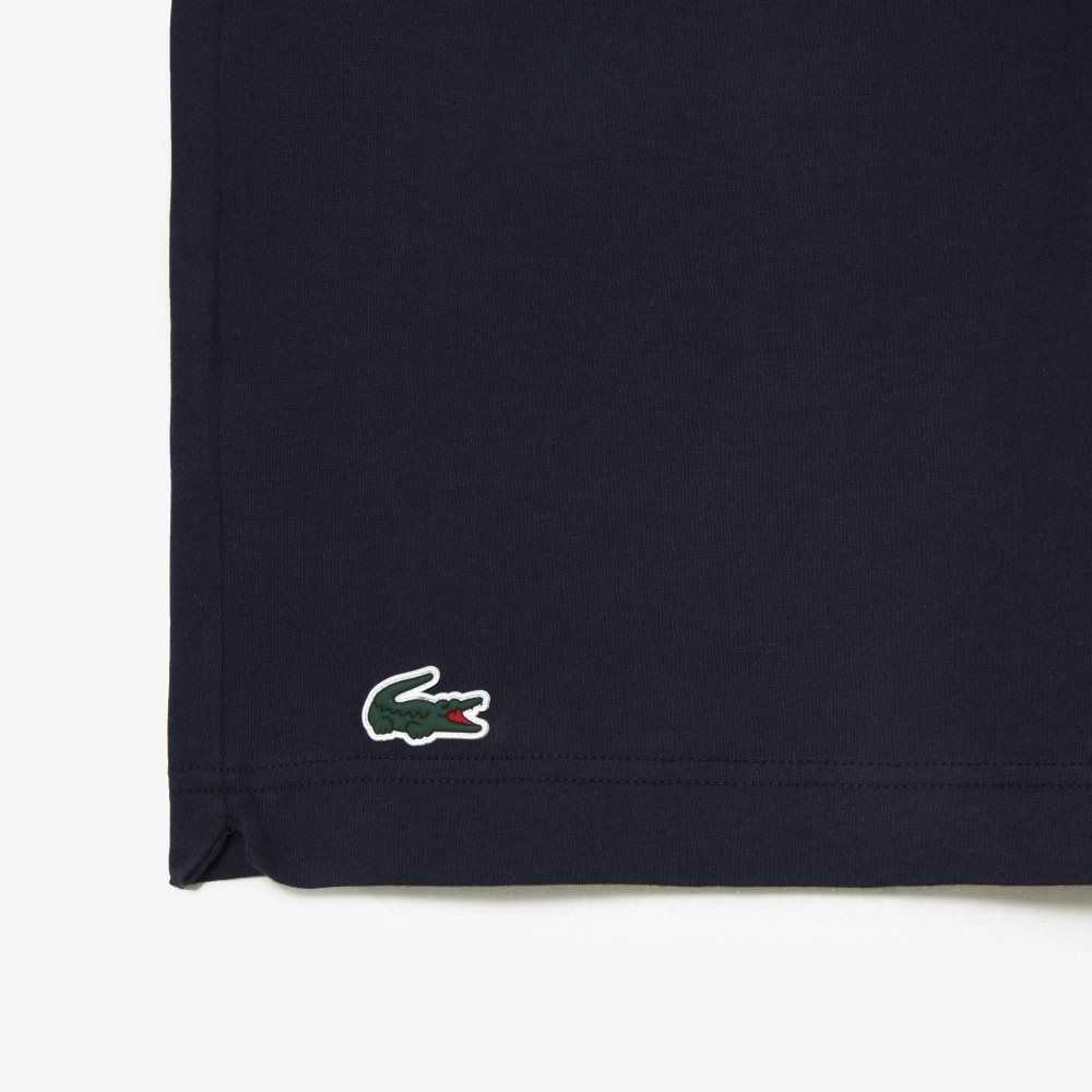 Lacoste Tennis x Novak Djokovic T-Shirt Navy Blue | FYM-170625