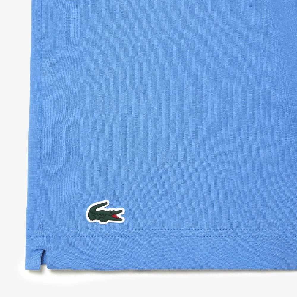 Lacoste Tennis x Novak Djokovic T-Shirt Blue | UWE-034728