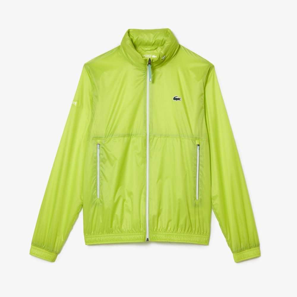 Lacoste Tennis x Novak Djokovic Zip Jacket Yellow | BDK-261098