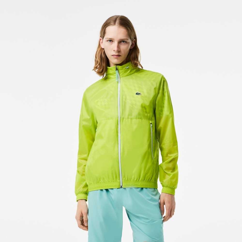 Lacoste Tennis x Novak Djokovic Zip Jacket Yellow | BDK-261098