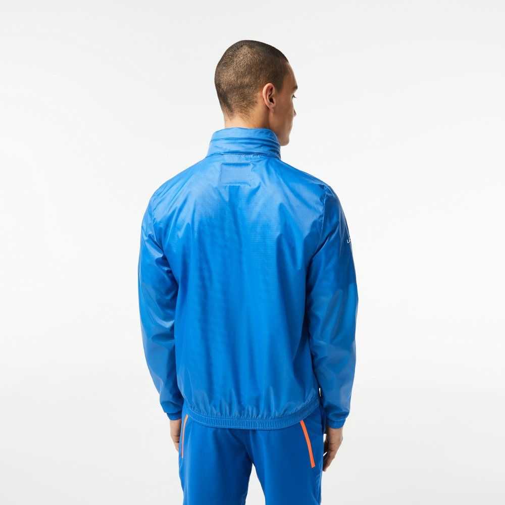 Lacoste Tennis x Novak Djokovic Zip Jacket Blue | DTX-639512