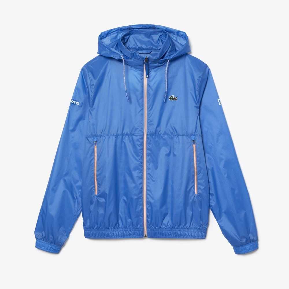 Lacoste Tennis x Novak Djokovic Zip Jacket Blue | DTX-639512