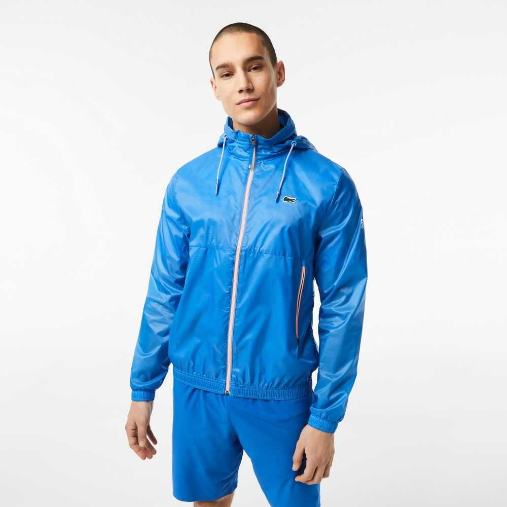 Lacoste Tennis x Novak Djokovic Zip Jacket Blue | DTX-639512