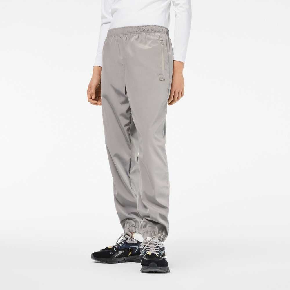 Lacoste Track Pants with GPS Coordinates Grey | ZBG-950821