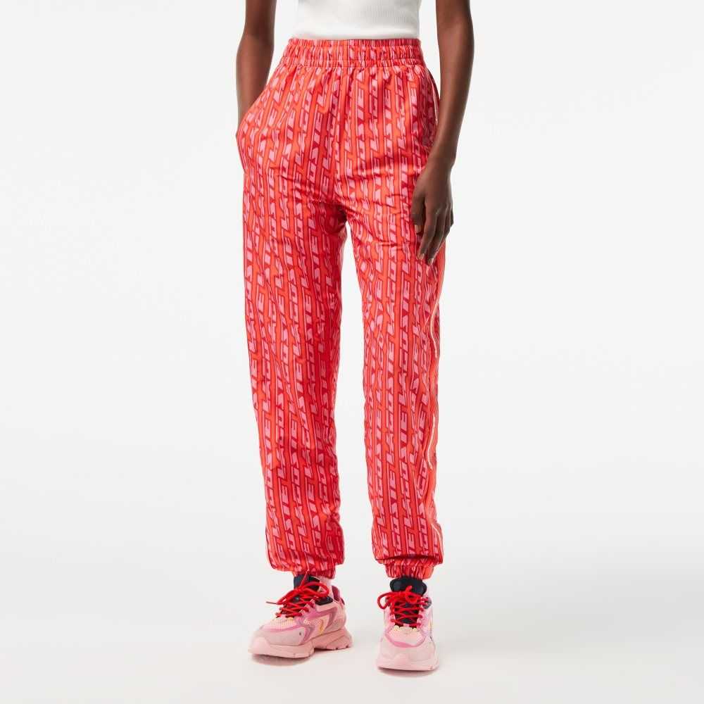 Lacoste Track Pants with Logo Print Orange / Red / Pink | FBY-623048